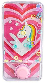 The Home Fusion Company Children's Kids Handheld Unicorn Fun Water Game Retro 80's Toy Party Bag Gift