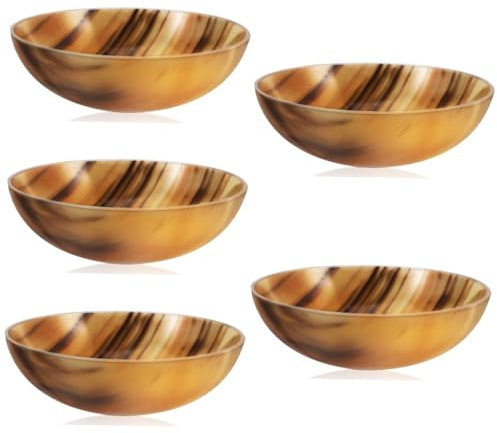 PRETYZOOM 5stücke Multifunktionale Natur-ochsenhornschale Praktische Servierschale Für Saucen Kleine Dips Und Gewürze Wohnaccessoire Für Stilvolle Tischdekoration