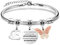 SAMORION A Volte Dimenticati quanto tu sia straordinaria pertanto questo è un promemoria-Moda Rosa Farfalla Ciondolo Lettere Iniziali Braccialetti Regalo Ispiratore Per le Donne Ragazze Nipote (E)