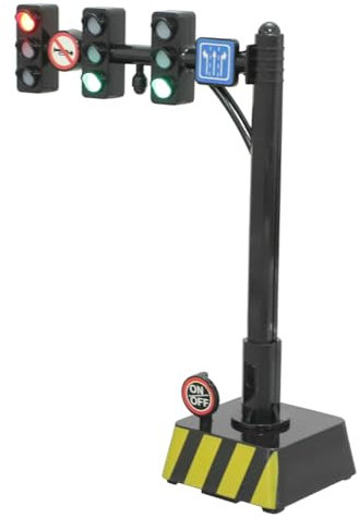 NUOBESTY Traffic Light Toy Kids Traffic Light Train Toy Model Train s Signal Bulbs Bulbs Mini Road Signs Stop Models Desktop House Child Plastic