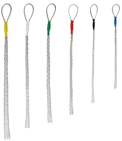 6pcs as a set cable Puller Socks Cable Pulling Sock Grip Wire Eye Mesh Wire Grip Cable Puller Wire Mesh Cable Grip 4-25MM