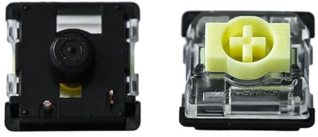 Zhouwang Gateron KS-33 Bananen-Tastaturschalter mit niedrigem Profil 2.0, geräuschlos, taktil, 65 GB, 3-polig, RGB-SMD-kompatibel, vorgelebt für reibungsloses Tippen, nur kompatibel mit ultradünnen