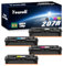 207A Toner Mit Chip Kompatible Ersatz für HP 207A Toner für Toner Color Laserjet Pro M283fdw, M282nw, M283cdw,M255dw, M255nw,W2210A W2211A W2212A W2213A,4er Pack