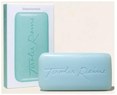 Seife +++ Tiroler Reine Gletschermilch +++ mit dem Duft der Alpen +++ mit Sheabutter +++ 100 g Stück +++ EUR 89,00/kg