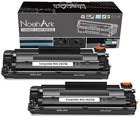NoahArk Kompatibel für HP CE278A 78A Tonerkartuschen Ersatz für HP Laserjet P1606DN Toner Canon i-Sensys LBP6230DW LBP6200D P1566 M1536 MFP M1536DNF P1560 P1606 Canon LBP6200dw LBP6230d (2 Schwarz)