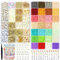 9713 pcs 3mm Glass Seed Beads for Bracelet Making Kit, 28 Colors Small Bead Friendship Bracelet Kit with Letter Bead, Seed Beads for Jewellery Making for Gift Idea, Christmas, Holidays, Birthdays
