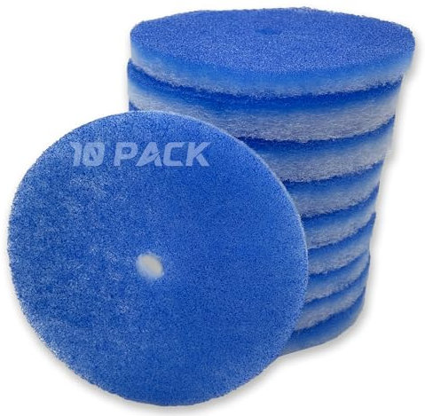 AGradify 10 Pack RV Air Conditioner Filter 5.25” Round RV AC Filters Replacement with Central Hole MERV 8 Rated RV Vent Filters