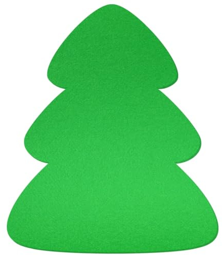 Árbol de Navidad de fieltro verde claro, para manualidades, 3 – 60 cm, paquete con:100 unidades, altura: 35 cm de alto
