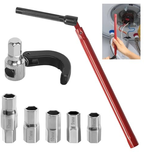 Chiave per Dadi Rubinetti, 8-12 mm Utensile per Montaggio Rubinetti Utensile Speciale per Rubinetti per Lavabo, Chiave per Rubinetto Sottolavello Utensile per L'installazione dei Rubinetti