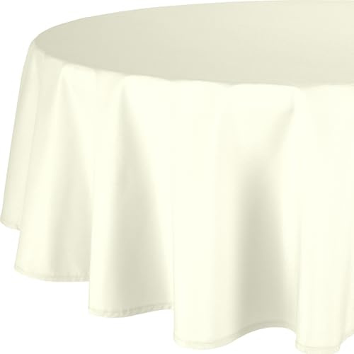 REDBEST Tischdecke New Orleans abwaschbar Creme Größe oval: 140x190 cm