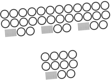 BUGUUYO 40sätze Impact Socket Gummiring Set Teiliges Und Stift Set Für Schlagbohrmaschine Einsetzbar Installieren Sicherer Dichtungsring Für Verschiedene Anwendungen