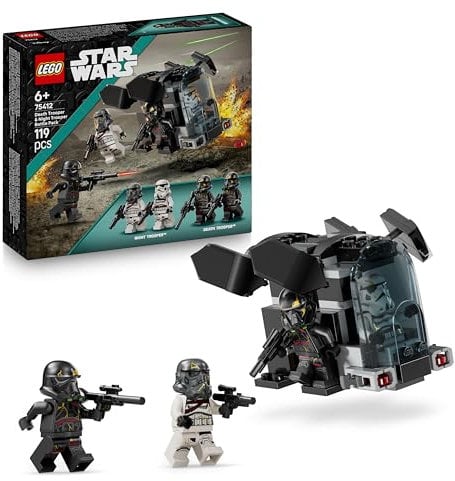 LEGO Star Wars 75412 Todestruppler & Nachttruppler Battle Pack - Bauspielzeug mit Dropship und 4 Mini-Figuren mit Blastern - Sammlergeschenk für Jungen ab 6 Jahren und Ahsoka-Fans