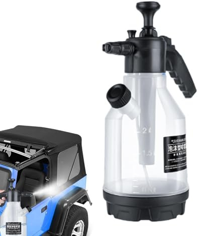 Pumpsprüher aus Schaumstoff – Sprühflasche aus Schaumstoff für die Autowäsche | 2,5 l Druckseifen-Sprühgerät mit Handdruck, Schaumspray für Autowäsche