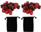 48 PCs 6 -seitig Dices Schwarz -Kunst -Kunststoff -Tischspiel -Würfel Standard -Bulk -Acryl -Casino D6 für Brettspiele, Vegas Bird Birthday Party Supply Bars Club