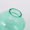 KAYLETIN Grand Vase en Verre, Vase en Verre Vert pour Fleurs, Grands vases à Fleurs pour Bouquet, Grands vases à Large Ouverture pour la Maison, Mariage, Salon, décoration de Bureau, 23 cm