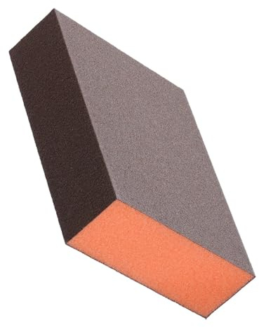 YoiYee Sponge Sanding Blocks 3-Pack (P100/P150/P220), Medium to Very Fine Grit for Wood, Metal & Plastic, Reusable Wet/Dry Sanding Pads with High-Density Sponge, 100x70x25mm