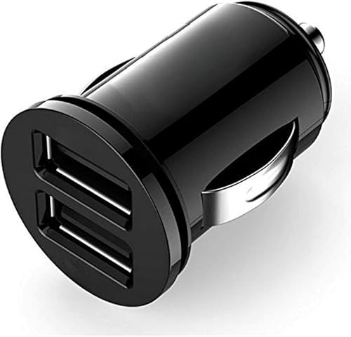 Super Fast Car Charger USB Car Charger Adapter, Mini Dual Port 12V/24V USB Cigarette Lighter Socket Adapter Plug for i-Phone 17 Pro Max 16 15 14 13, Sam-sung S25 S24 & All Types of Android Phones