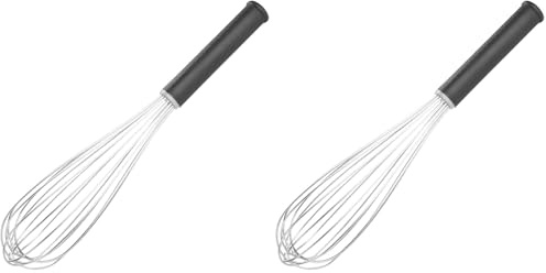 Vogue Heavy Duty Balloon Whisk 14 - Utensil for Blending, Cooking, Baking, Mixing DA044 (Pack of 2)