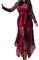 VERWIN Hohl Bodenlanges Schnueren Asymmetrisches Damen Maxikleid Sexy Spitzenkleid Party Abendkleid Rot L