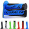 Doppler Radical Motorrad Scooter Lenkergriffe Gummi 2 Stück 1x22mm+1x24-25mm (Blau+Schwarz) Kompatibel mit BMW KTM Honda Yamaha KSR Aprilia Kawasaki Suzuki Piaggio
