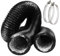 Omont Tumble Dryer Hose 16 Feet 100mm Ducting with 2 Clamps, 4 Inch Flexible Tumble Dryer Vent Kit Extractor Fan Ducting Aluminium Tube for Dryer, Kitchen