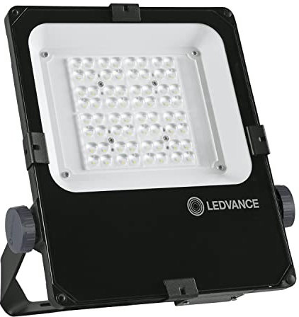 LEDVANCE Fluter LED: für Wand/Mast/Boden/Decke, FLOODLIGHT PERFORMANCE ASYM 55x110, 50 W, 220…240 V, Cool White, 4000 K, Gehäusematerial: Aluminium, IP66, 1-er-Pack