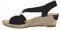 Rieker Alula Womens Wedge Heel Sandals 6 UK Black