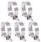 Hilitchi 5PCS Stainless Steel T-Bolt Clamps with Rounded Band Edges Turbo Intake Intercooler Clamp (57-65MM)