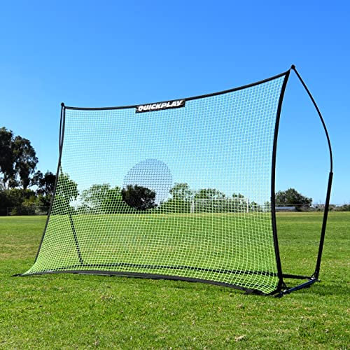 QUICKPLAY Spot Target TEKKERS Fußball-Rebounder (2,3 x 1,8 m) | Perfekt für Team- oder Solo-Fußballtraining | Ideales Fußball-Trainingsgerät für Pass-, Empfangs- und Fallübungen