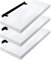 EUGAD Wandregal Wandboard 3er Set Hängeregal Holz Board Modern Weiß, 25x23x3.8 cm 0078QJ-3