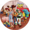 Dekora, Oblea Comestible de Toy Story, Disco para Decoración de Tartas de Cumpleaños, Personajes Infantiles: Sheriff Woody, Buzz Lightyear, Mr Potato, Marcianos, Rex y Demás, Redondo 20CM