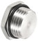 PATIKIL 1/2 NPT Mâle Bouchon, 1 Paquet Imperméable Antipoussière 304 Inox Acier Filetage Hex Tête Prise Solide Tube Raccord avec Scellage Caoutchouc Anneau