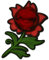 Expo International Shaun Furry Rose Aufnäher zum Aufbügeln, bestickt, Rot / mehrfarbig
