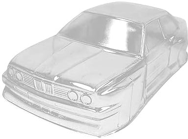 F Fityle Auto-Karosserie, RC-Karosserie, unlackiert, robuste RC-LKW-Gehäuseabdeckung, transparente, klare Karosserie für 1:28 Modellauto-Upgrade-Ersatzteil