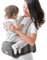 Sunveno Baby Hüftsitzträger, ergonomischer atmungsaktiver Babyträger, Doppel-Schulterträger für Babys, Kleinkinder, Grau