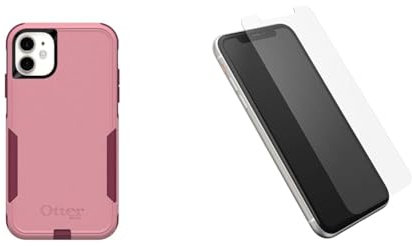 OtterBox iPhone 11 Commuter Series Case - CUPIDS WAY Trusted Glass Screen Protector for iPhone 11 / iPhone XR