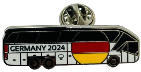 Pin Anstecker Deutschland Nationalmannschaft Mannschaftsbus Fußball Anstecknadel EM 2024 Fanartikel Offizielles DFB Lizenzprodukt Sport Merchandise Germany EURO Europameister Bus Wagen Fahrzeug