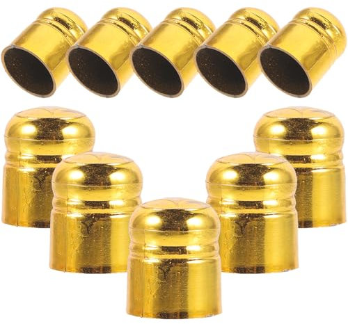 SEWOART Goldenes Fahnenmast-zubehör – 10er-Pack Flaggen – Kunststoff-Ornamente