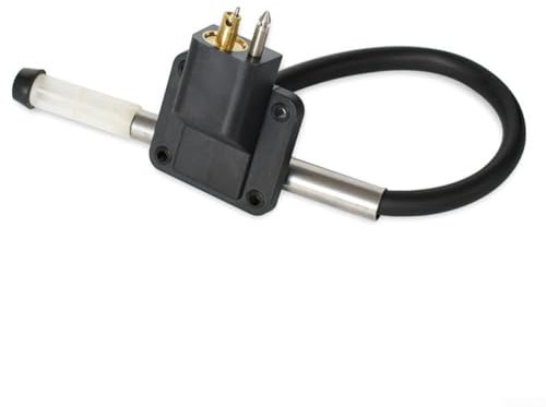 Getdoublerich 12L & 24L Outboard Fuel Tank With Gauge, Portable Marine Gas Can With Line Connector For Boat Motor Accessories