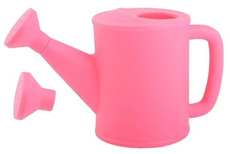 F Fityle Piccolo annaffiatoio da 23,7 Once con Testina di irrigazione, Comoda Maniglia, bollitore di irrigazione, Divertimento per Il Giardinaggio per Bambini, Rosa