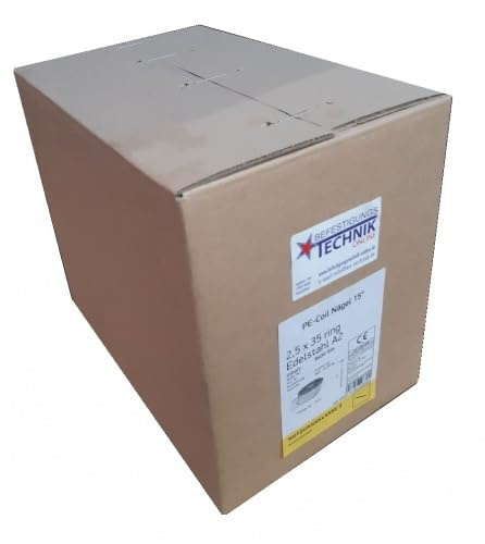 2,5x35mm Ringschaft (gerillt) rostfrei Coil Haftennägel passend für Haftennagler Prebena 3GP-CNH50 Tjep PC-50 CN50G 8,4M