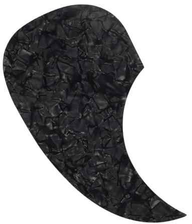 Gitarren Schutzfolie Akustikgitarren für 40 41 Zoll in Tropfenform | Pvc, Schwarz, Leicht Aufzubringen, 1 Stück Pack, gegen Kratzer Am Korpus, für Übungsstunden