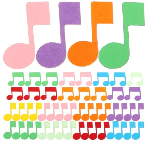 VANZACK 200 Stück Musiknoten Konfetti aus Papier Bunte Tischdekoration für Musikpartys und Hochzeiten Papierstreudeko für Partyzubehör