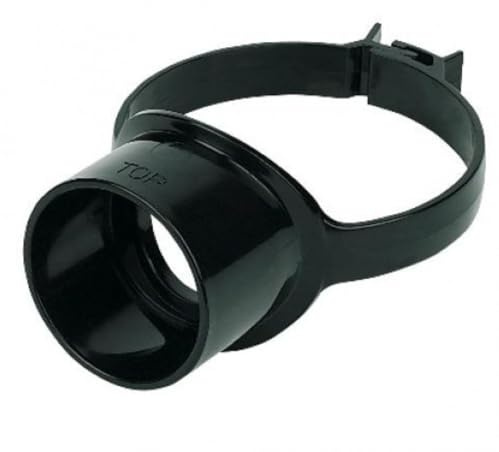 FLOPLAST 110mm Soil Ring Seal Strap Boss - Black - Pack of 2
