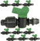 Suinga Pack 10 Llave de paso Cinta de riego por goteo 16mm a toma. Válvula derivación con junta utilizada para conectar directamente la cinta de goteo 16 mm a la tubería principal de riego