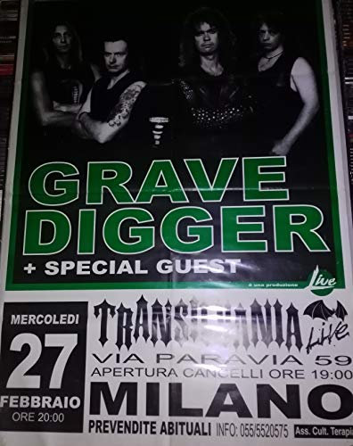 Grave Digger Milano Transilvania 27/02 Poster