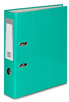 Livepac Caribic Glanz-Ordner / DIN A4 / 75mm breit / Farbe: türkis