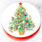Christmas Cake Topper - 12 Days Of Christmas Tree - 7.5 Round - Icing or Wafer (Wafer)
