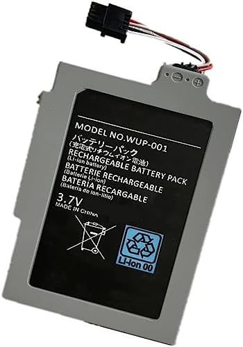 WXKJSHOP Ersatz Akku Kompatibel mit 3000mAh 3.7V Wii U Wii U Gamepad WUP-012 WUP-010 WUP012
