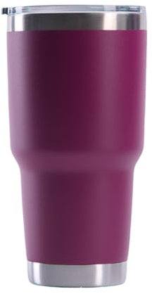 Gteller 30 oz Stainless Steel Tumbler, Double Wall Insulated Travel Mug with Lid (Rose Pink)